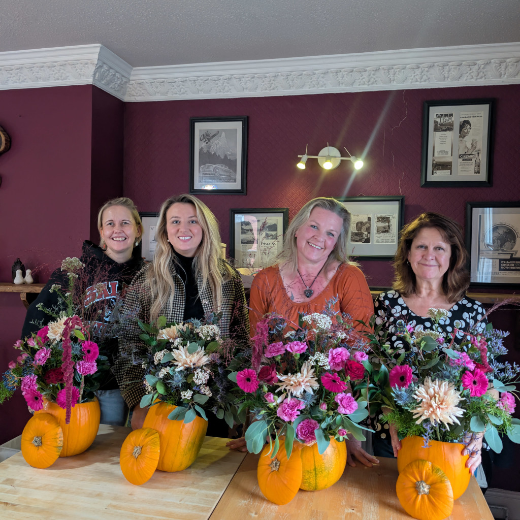 Pumpkin Floral Workshop at Hatters Food Hall