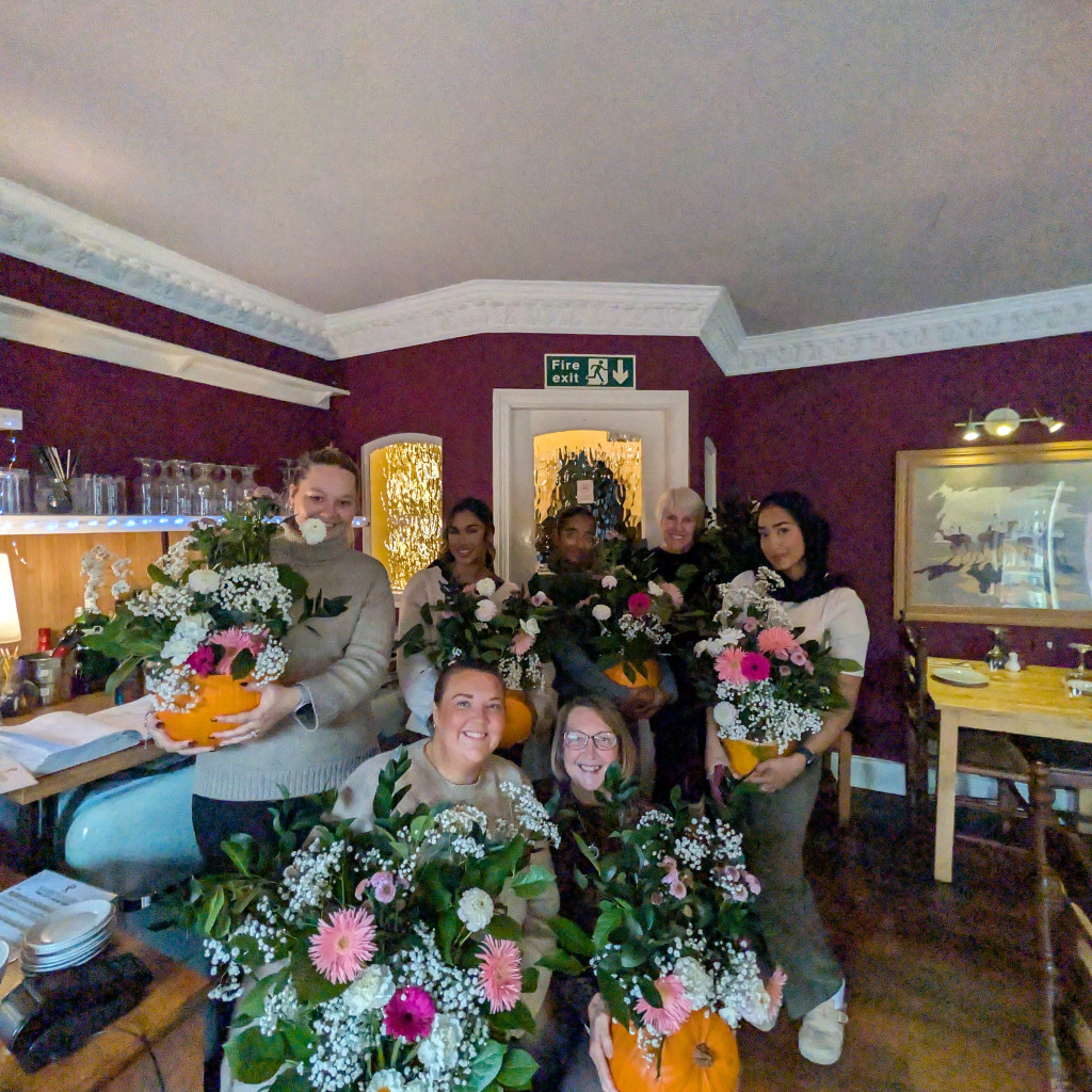 Pumpkin Floral Workshop at Hatters Food Hall
