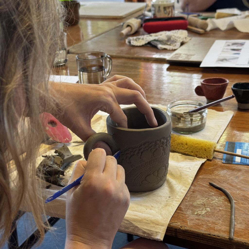 making pottery