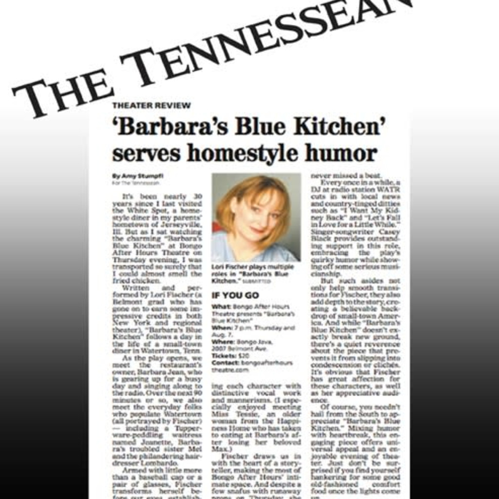 Barbara's Blue Kitchen by Lori Fischer