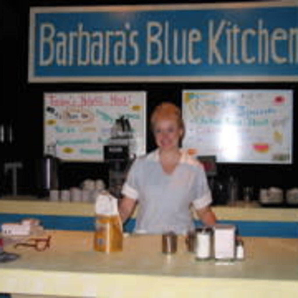 Barbara's Blue Kitchen by Lori Fischer