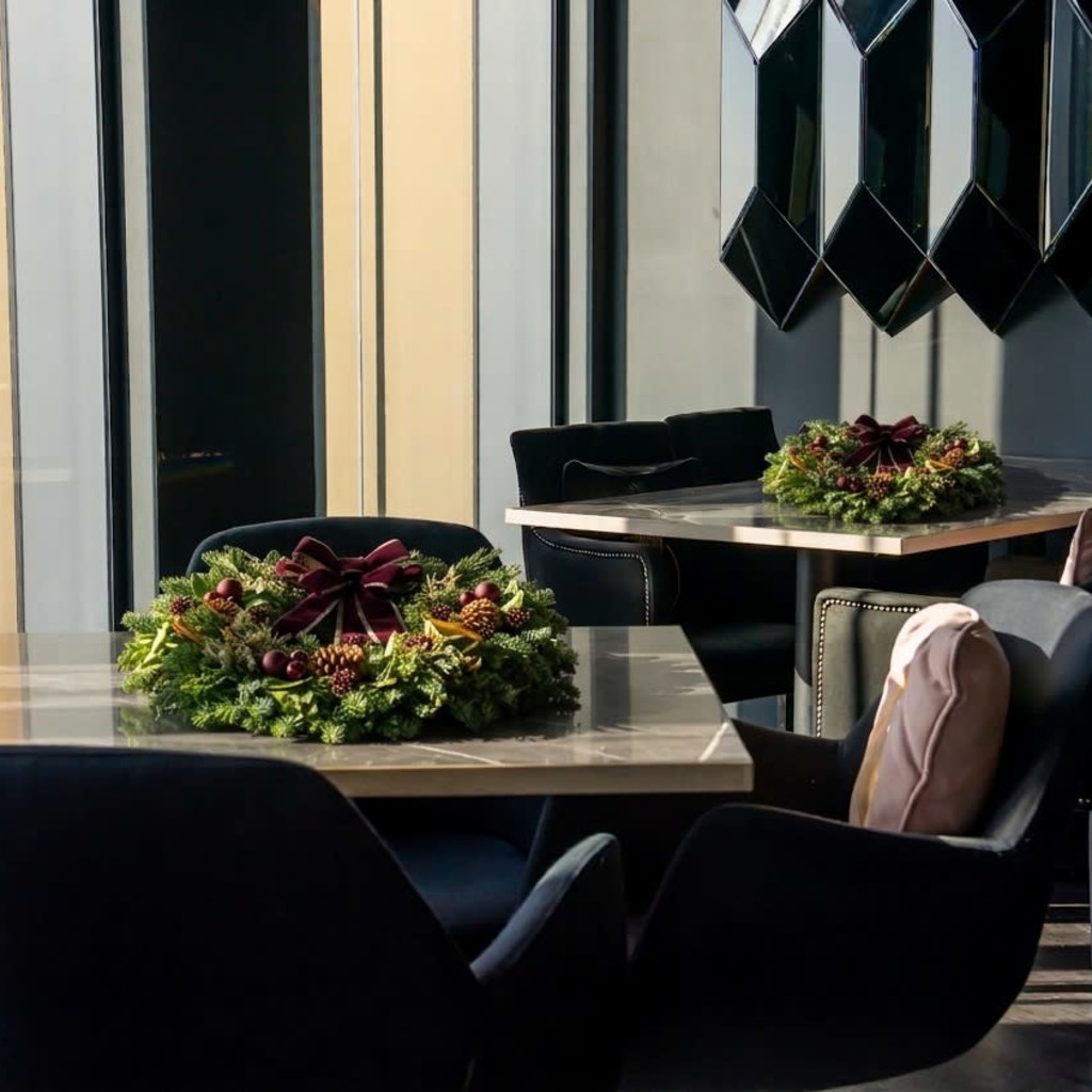 Festive Wreath Workshop at 3SIXTY Sky Bar