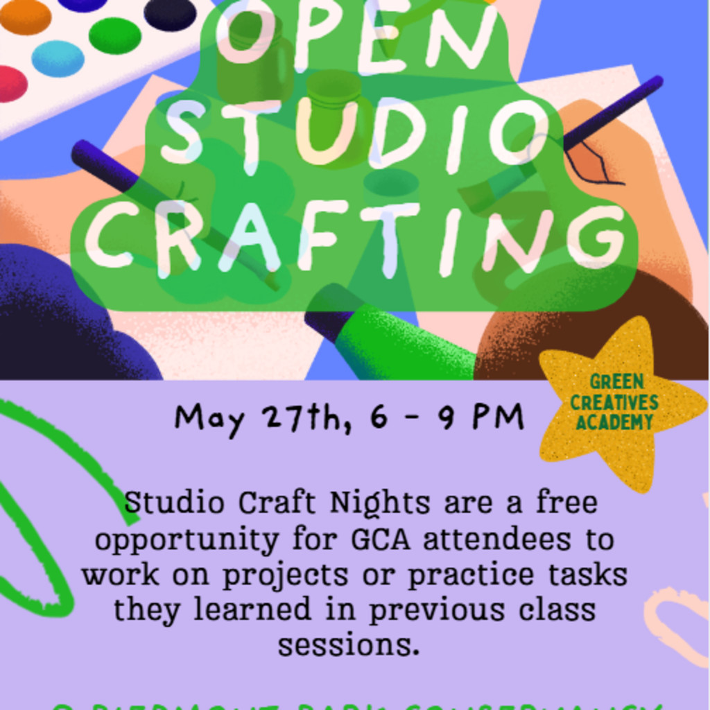 [FREE RSVP] GCA Open Studio Crafting @ Piedmont Park Conservancy
