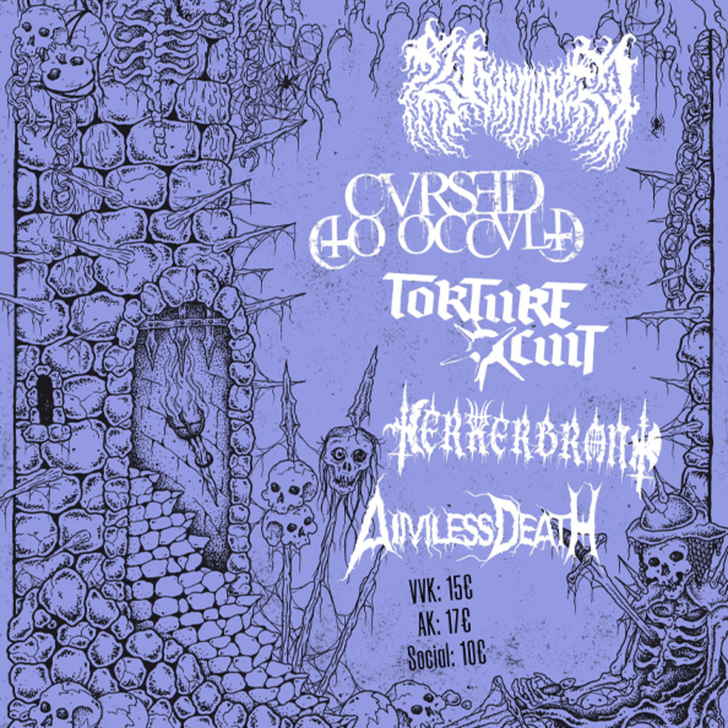 Aimless Death + Unarmored + Cursed To Occult + Kerkerbrand + Torture Cult, Waldeslust - Regenstauf