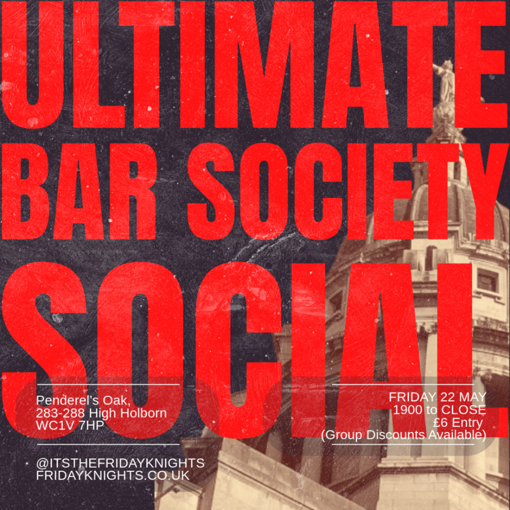 Friday Knights Presents: The Ultimate Bar Society Social