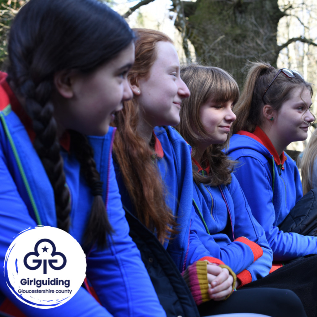Four Guides sitting in a line