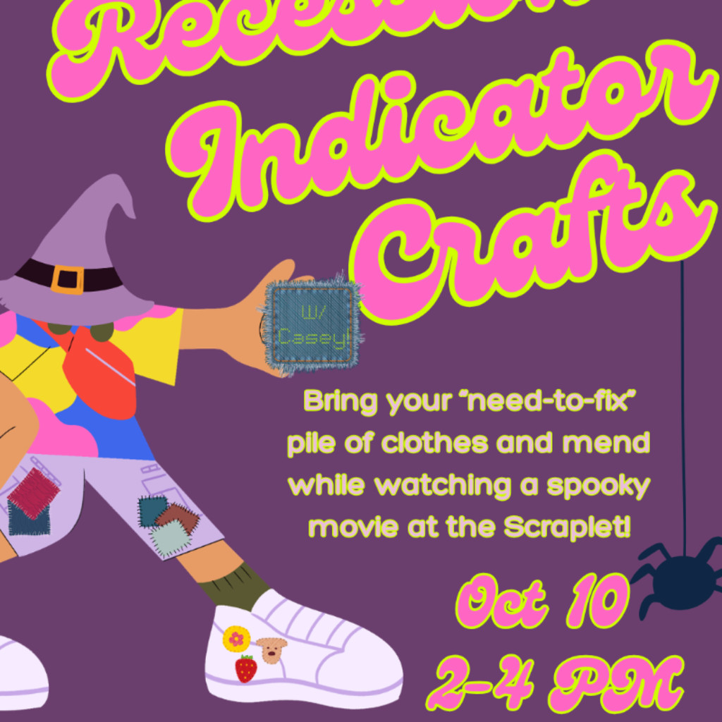Visible Mending, Recession Indicator Crafts, & Spooky Movies w/ Casey