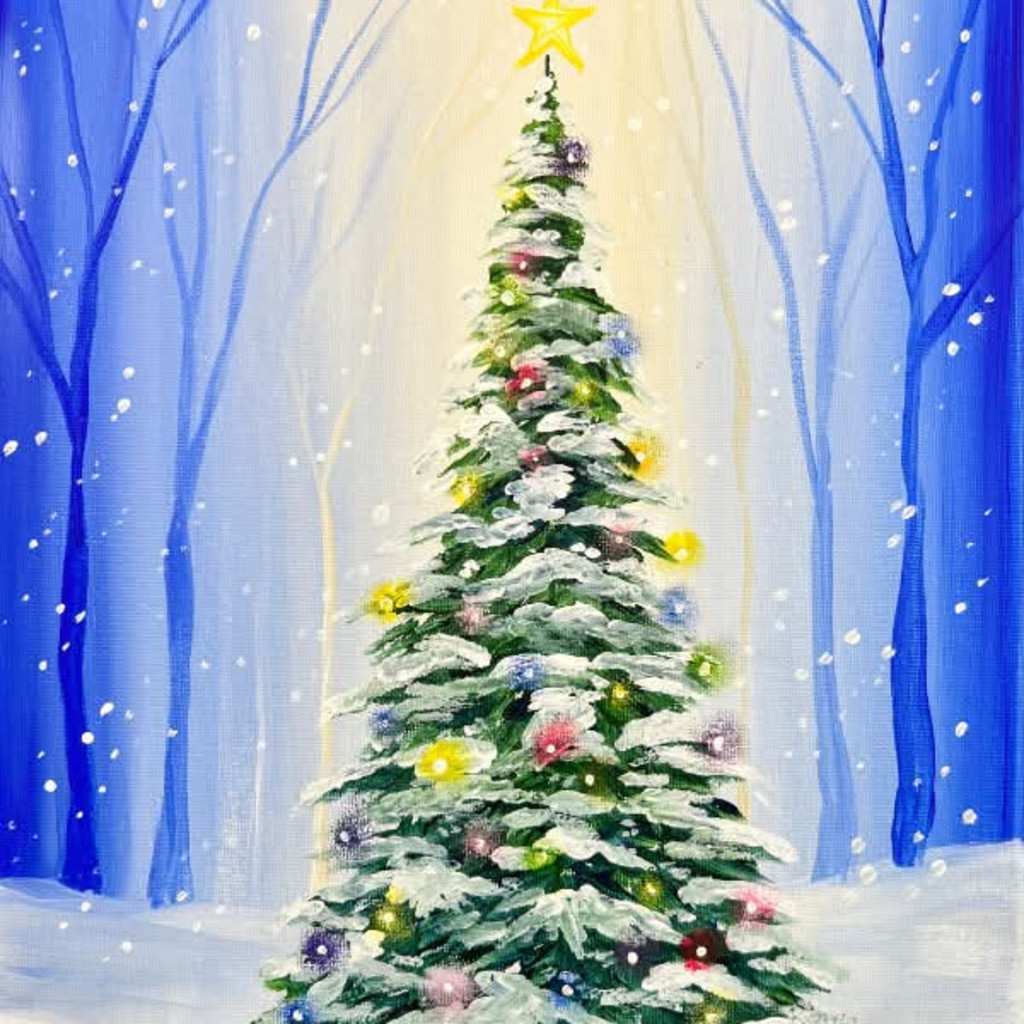 Winter Tree Paint Party