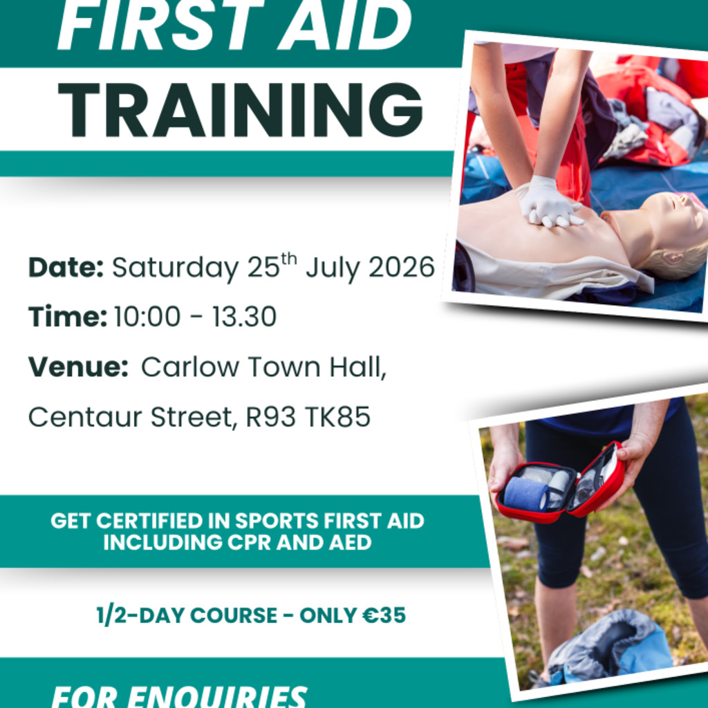 Sports First Aid - Sat 25th July
