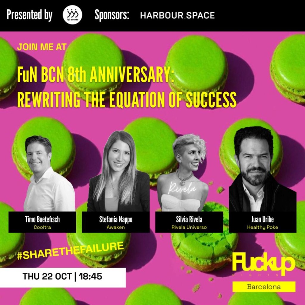 Fuckup Nights Barcelona | 8th Anniversary - Rewriting the Equation of Success