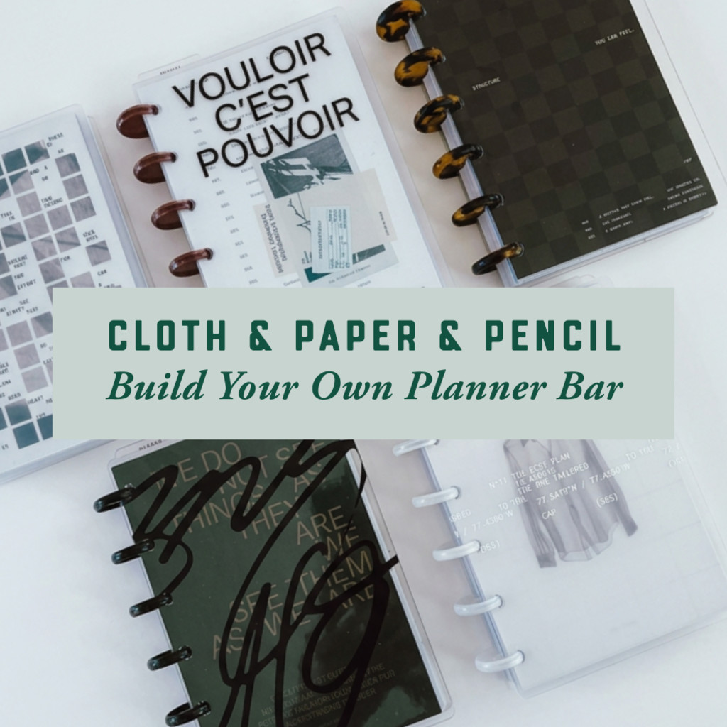 Cloth & Paper Pop Up | Build Your Own Planner Bar | CP Petite
