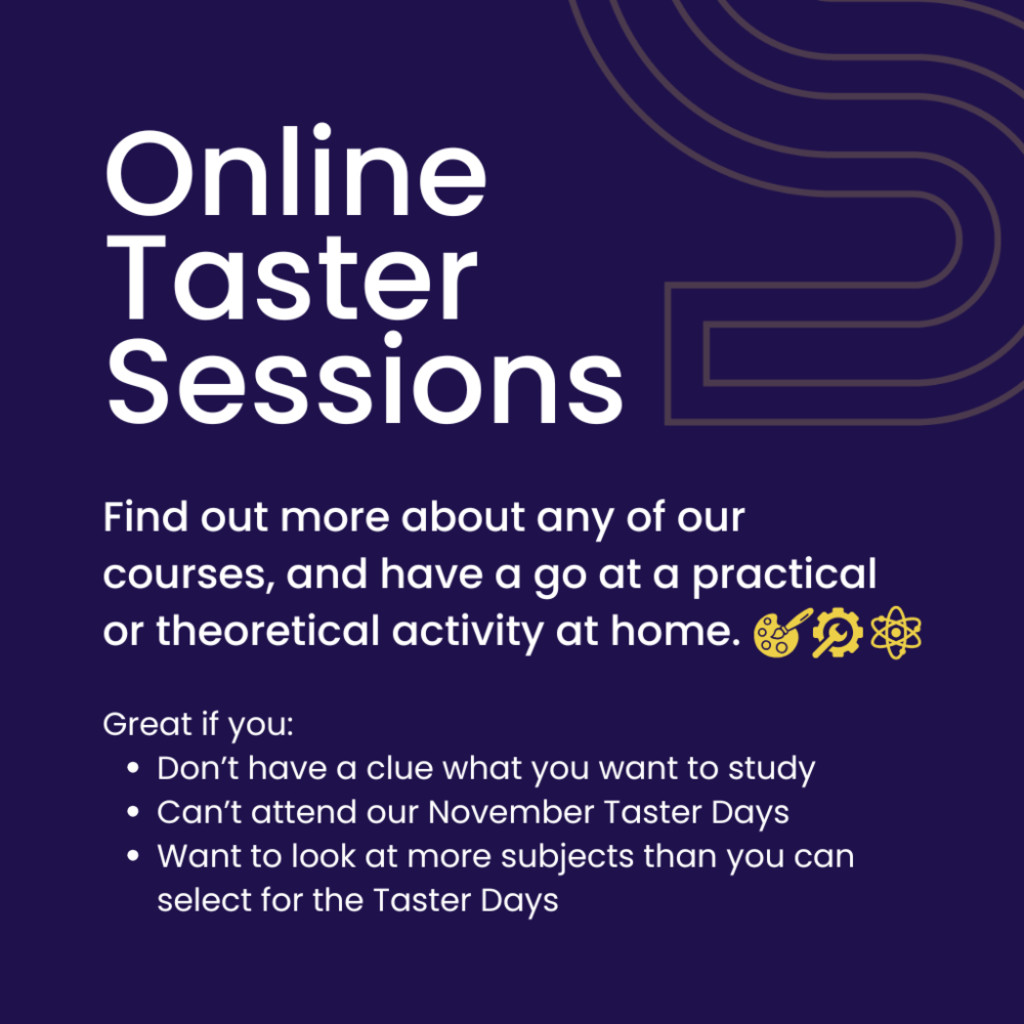 Taster Classes 2025/26: Virtual