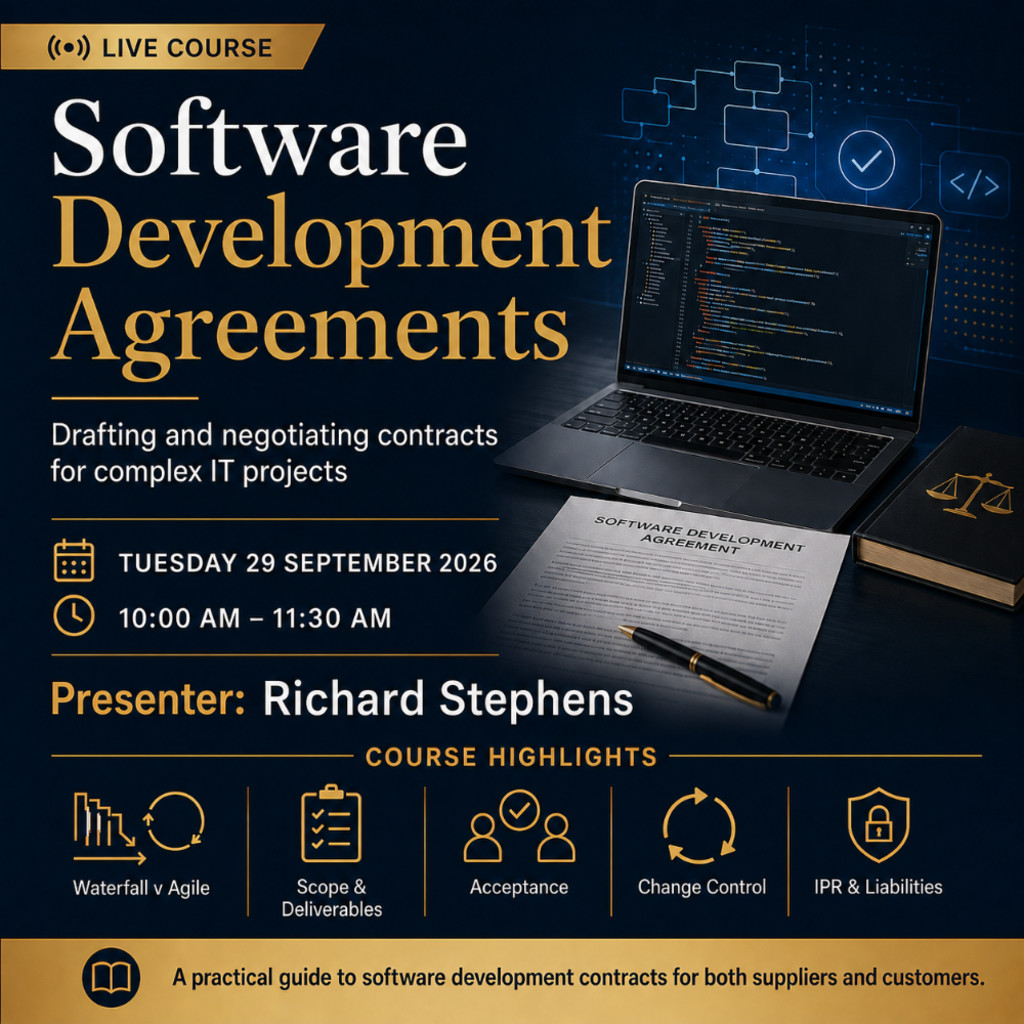 Software Development Agreements: A Live Online Course