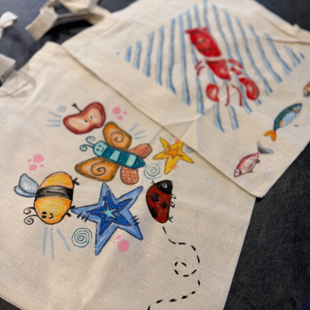 SUMMER HOLIDAY WORKSHOP at STUDIO10a: TUESDAY 21st JULY 2026 1-3pm : “TOTE BAG designing” children only age 8+
