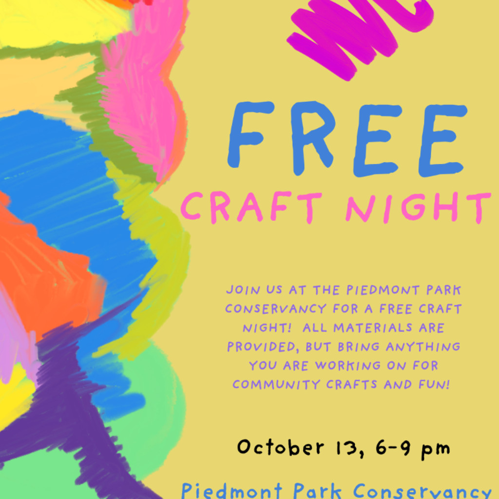 [FREE] Craft Night @ Piedmont Park Conservancy