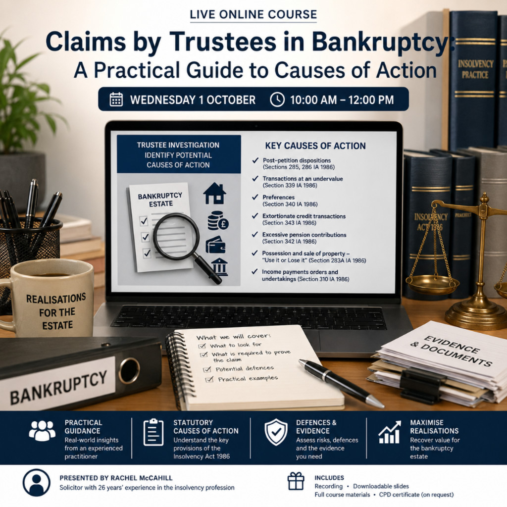 Claims by Trustees in Bankruptcy: A Practical Guide to Causes of Action