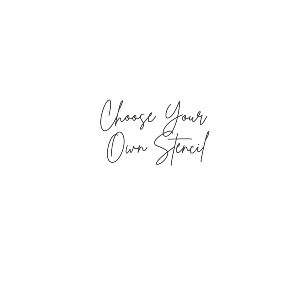 Choose Your Own Stencil Crushed Glass Party
