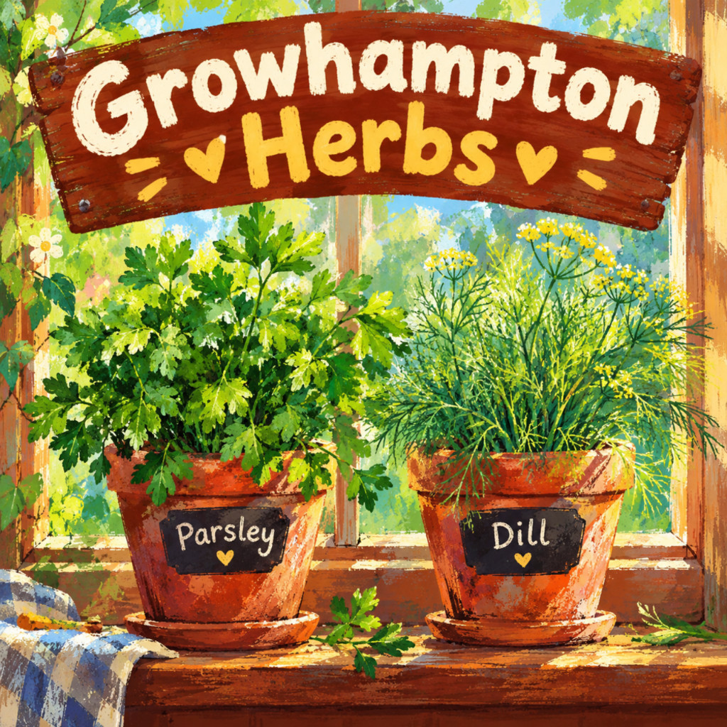 Growhamtpon Windowsill Herb Potting