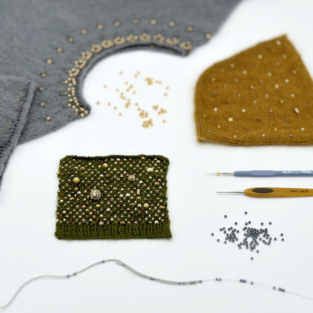 Register now – Skill Builder: Beaded Knitting – fibre space