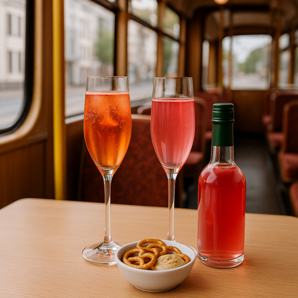 Likör- und Seccotasting in der Straßenbahn