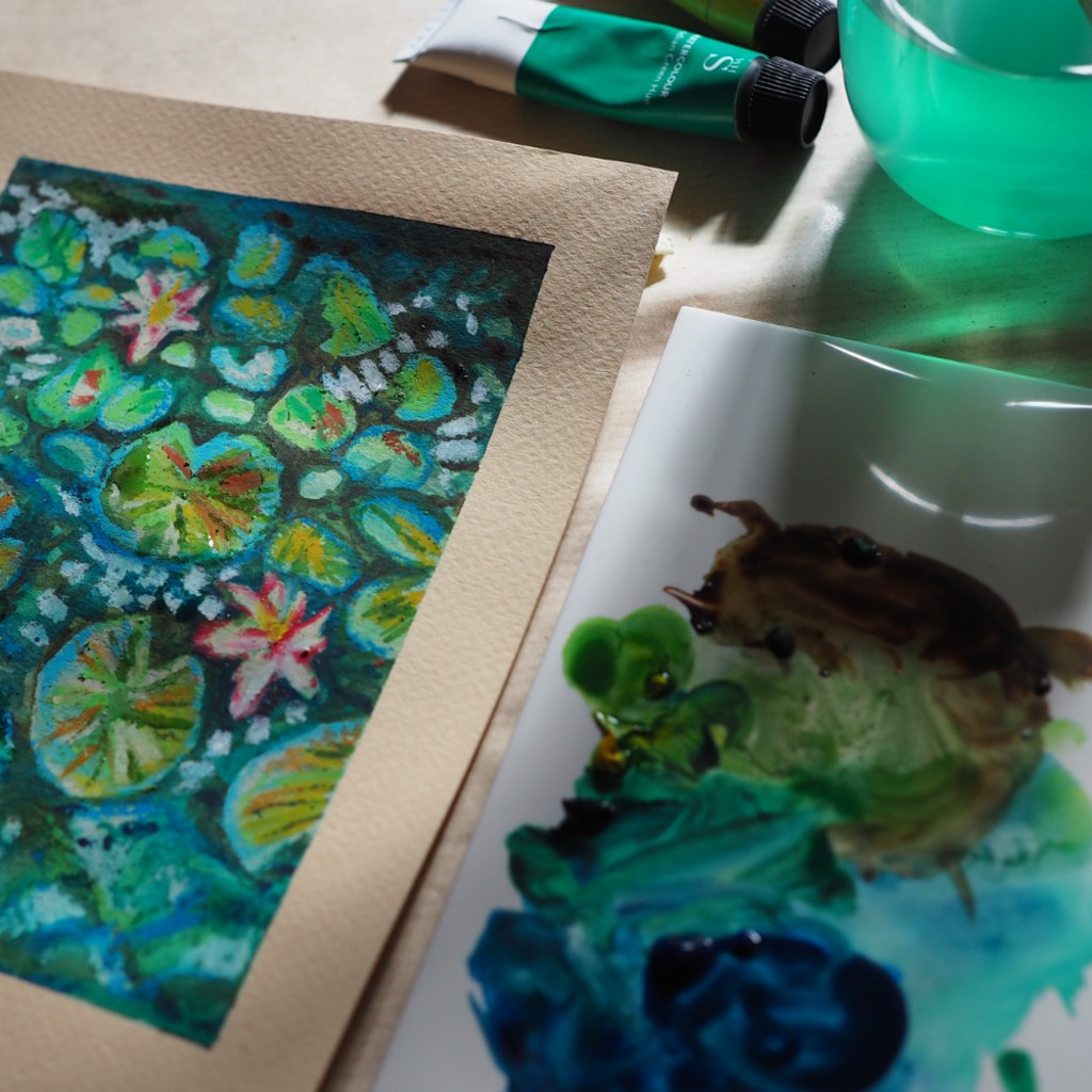 Oil Pastel Wax Resist Workshop