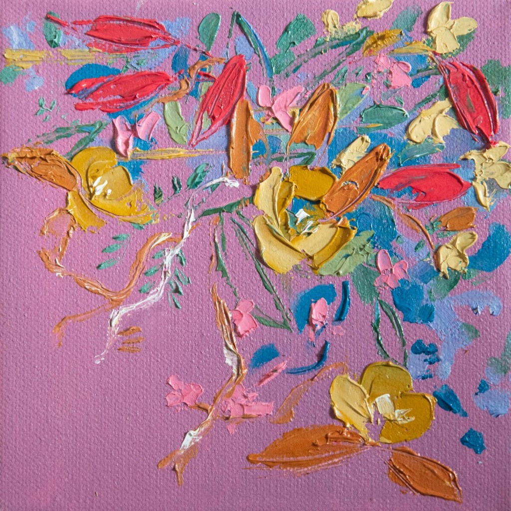 Oil painting with Palette Knife | Impressions of the Wild | Floral Expression