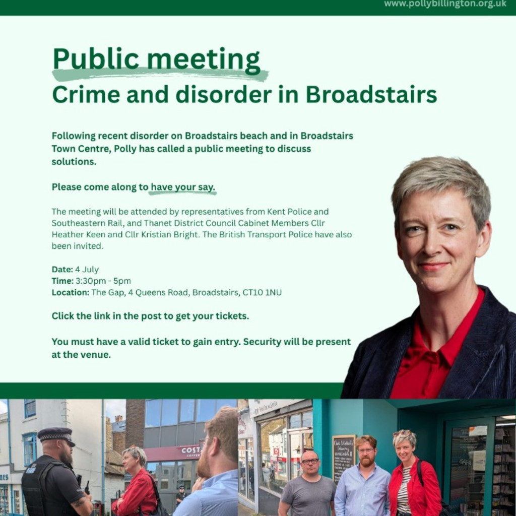 Broadstairs Community Engagement event with Polly Billington MP