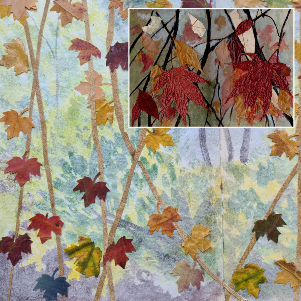 Autumn Leaves in Collage Workshop - Wednesday 27 October 2027, 10-4 (£70)