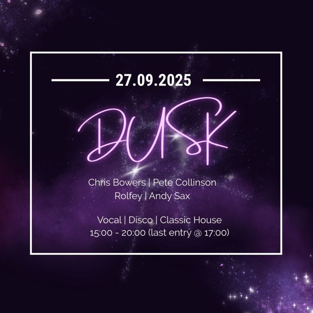 Dusk image to represent the name of the event. and date of 27th September.