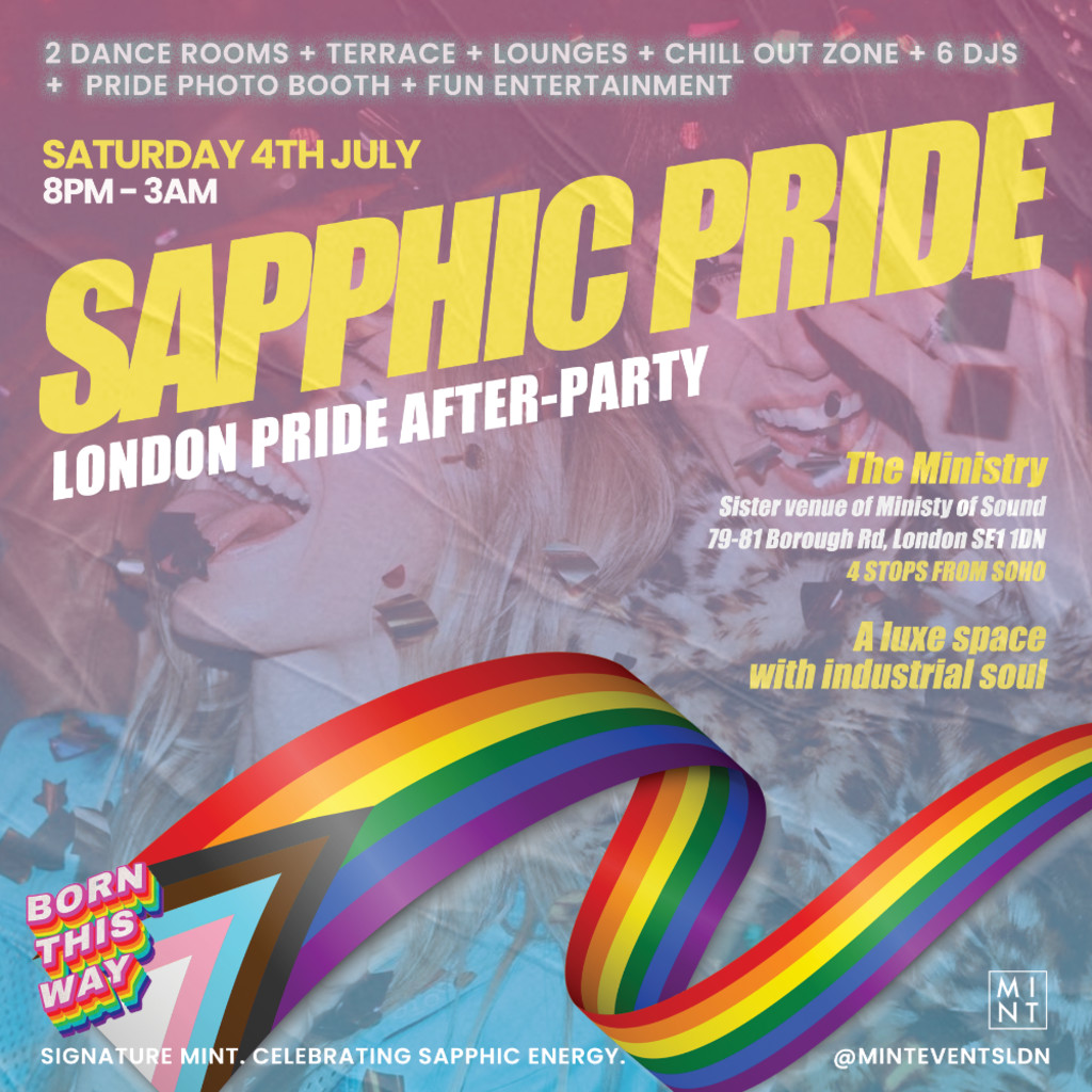 Mint Hosts Sapphic Pride — London Pride Afterparty