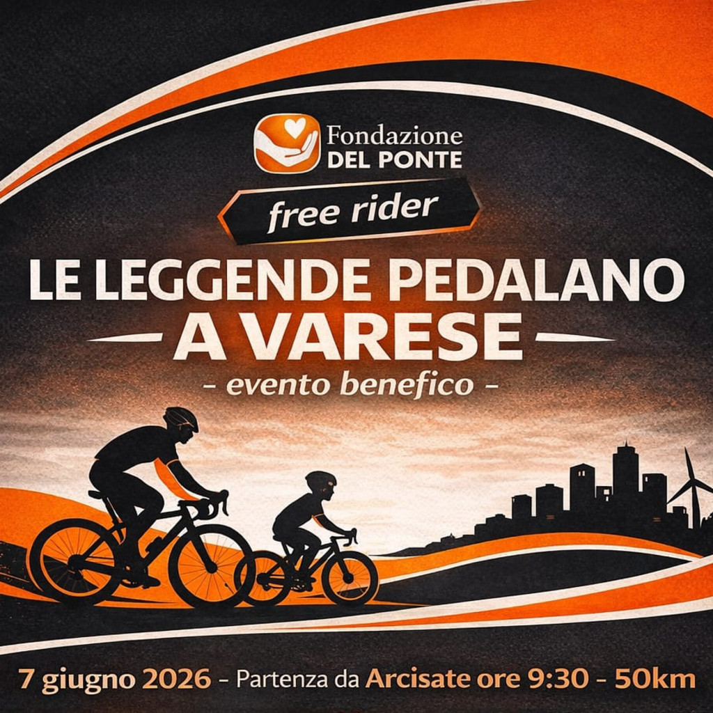 LE LEGGENDE PEDALANO A VARESE - evento benefico -