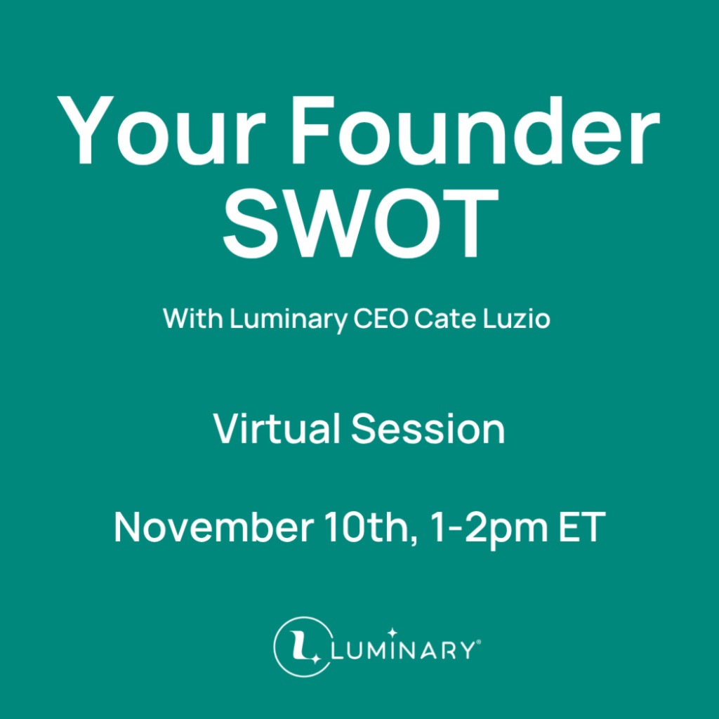 Your Founder SWOT with Cate Luzio