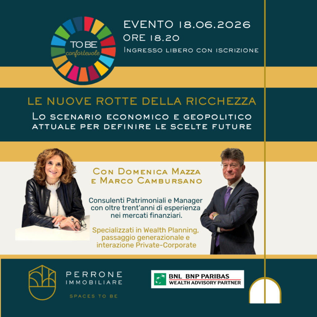 To be Confortevole - Le nuove rotte della ricchezza