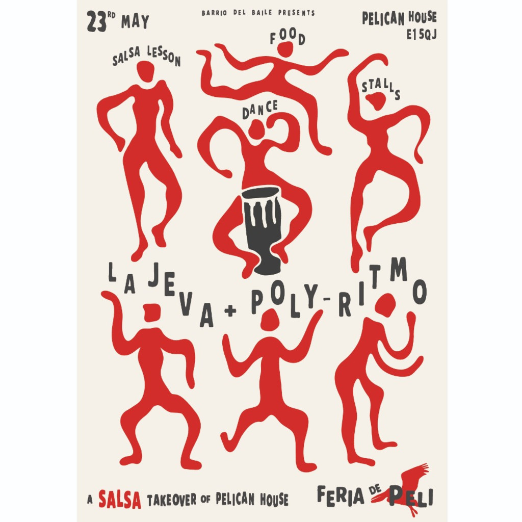 Feria de Peli - La Jeva + Poly-Ritmo - A Salsa Takeover at Pelican House Fundraising For Migrants' Rights