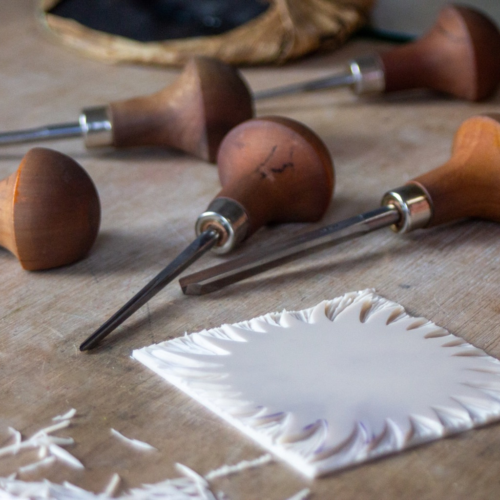 Autumnal Lino Printed Garland Making Workshop