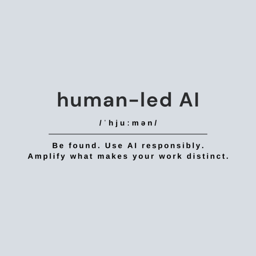 Human-led AI: 3-Part Workshop Series for Small-business Owners and Creatives
