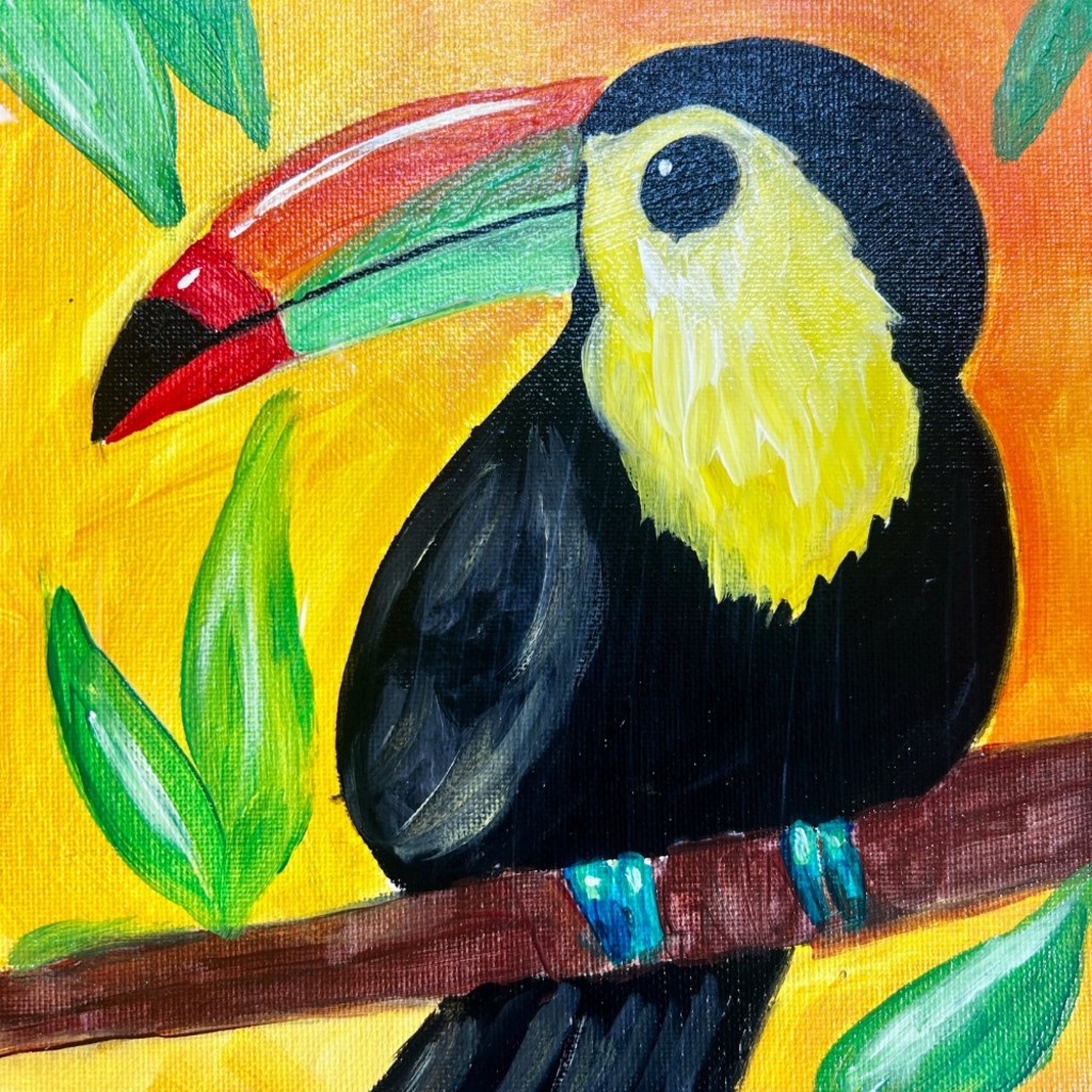 SUMMER HOLIDAY WORKSHOP at STUDIO10a: Thursday 23rd JULY 2026 10-12noon : “Toucan” children only age 8+