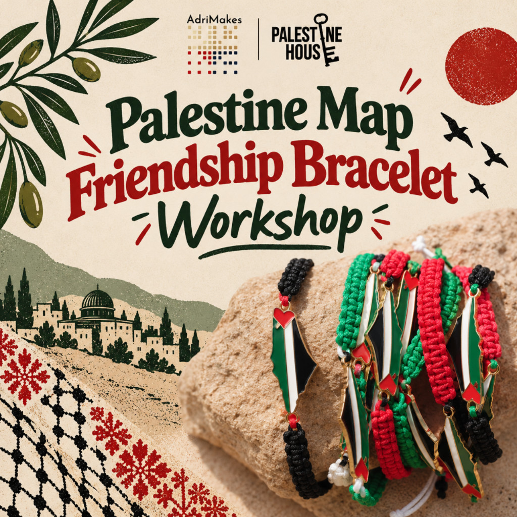Make your own Palestine map friendship bracelet