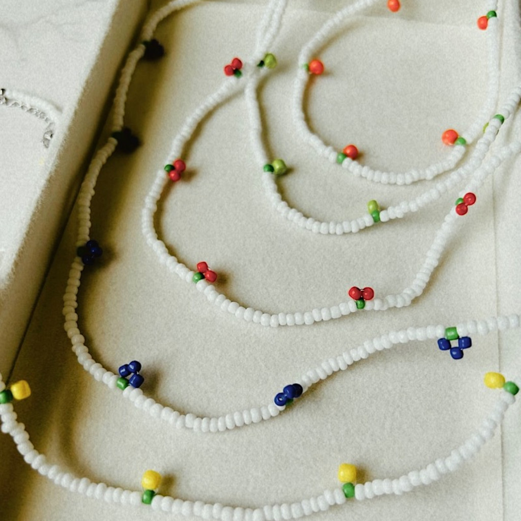 🌼 Crafts & Drafts: Beaded Fruit Necklace 🍊