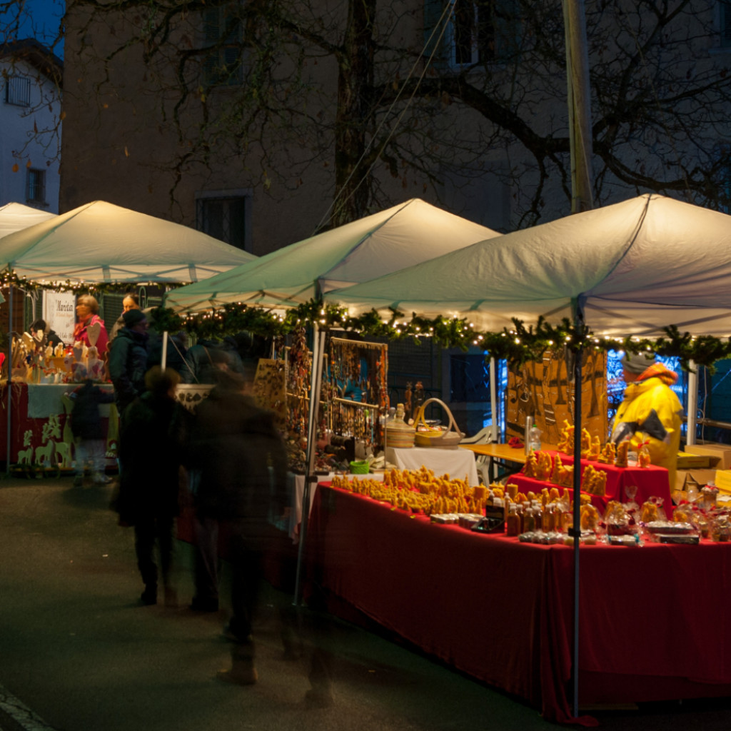 Winter fair in the square