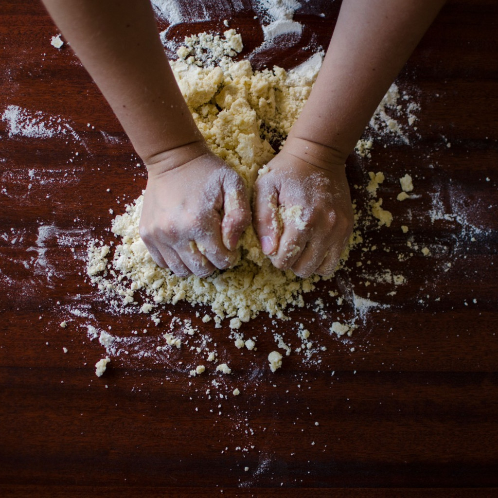Kneading dough