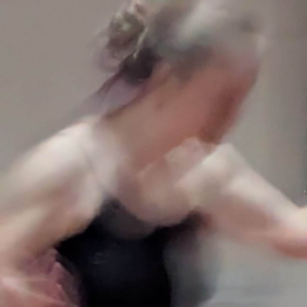 Girl dancing ecstatically