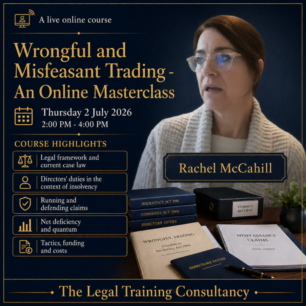 Wrongful and Misfeasant Trading - An Online Masterclass