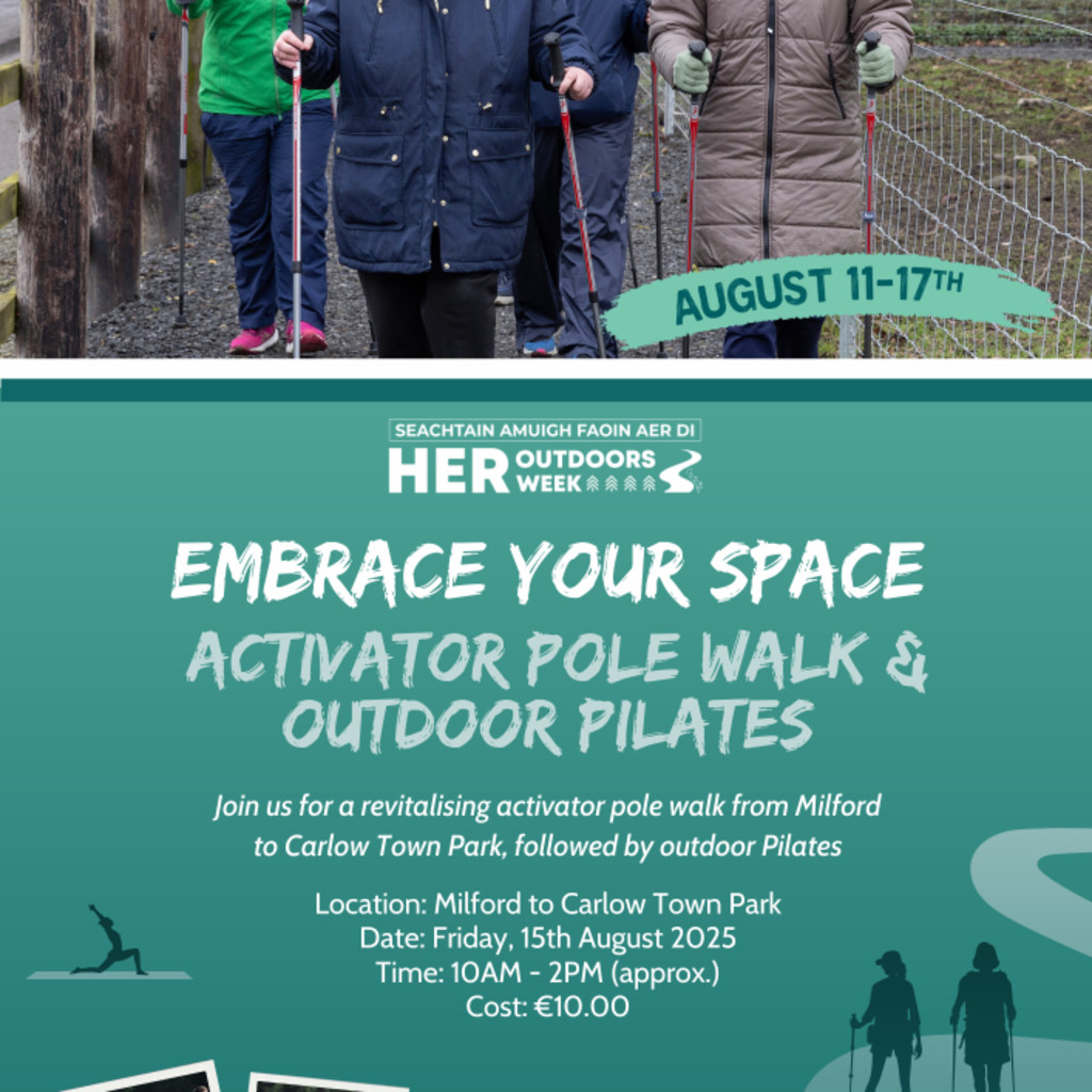 Her Outdoors-Embrace Your Space-Activator Pole Walk & Outdoor Pilates
