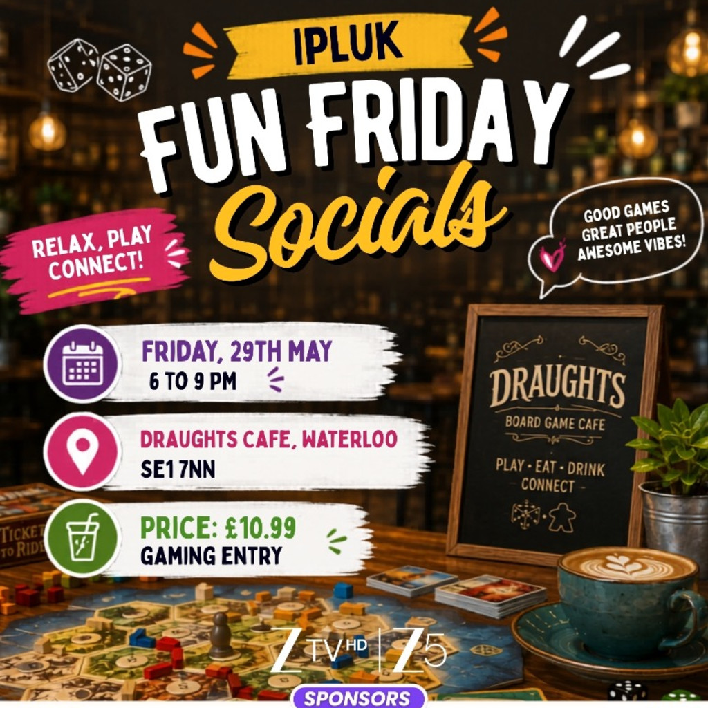 IPLUK Fun Friday Socials - Draughts Waterloo