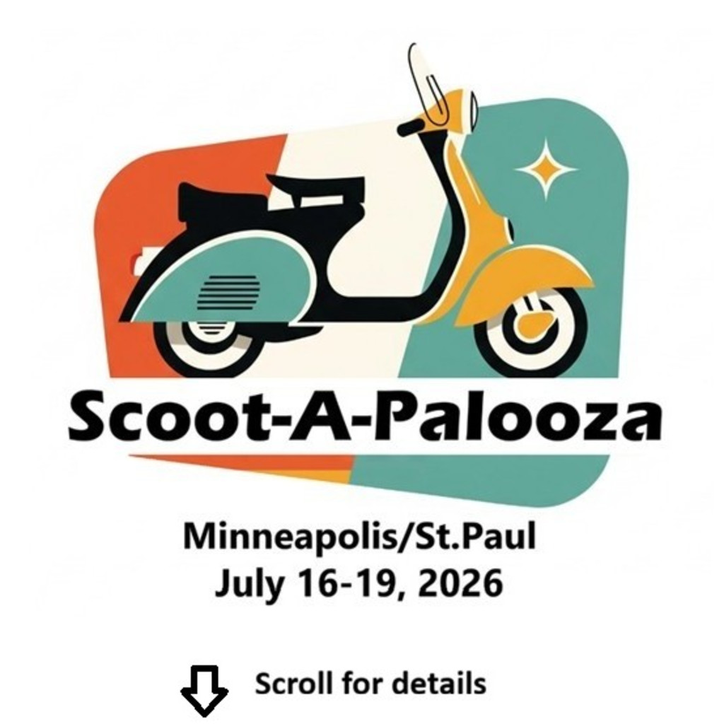 Rally logo showing a scooter