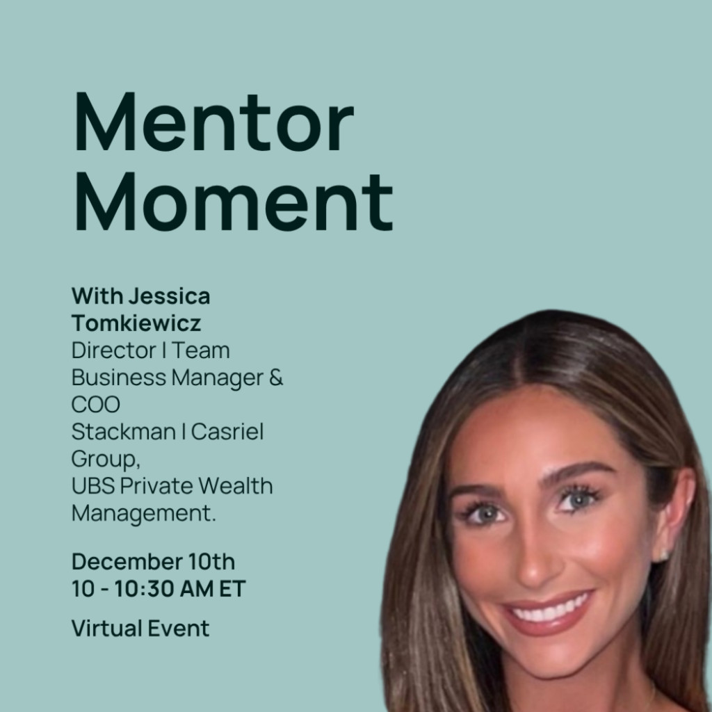 Mentor Moment with Jessica Tomkiewicz