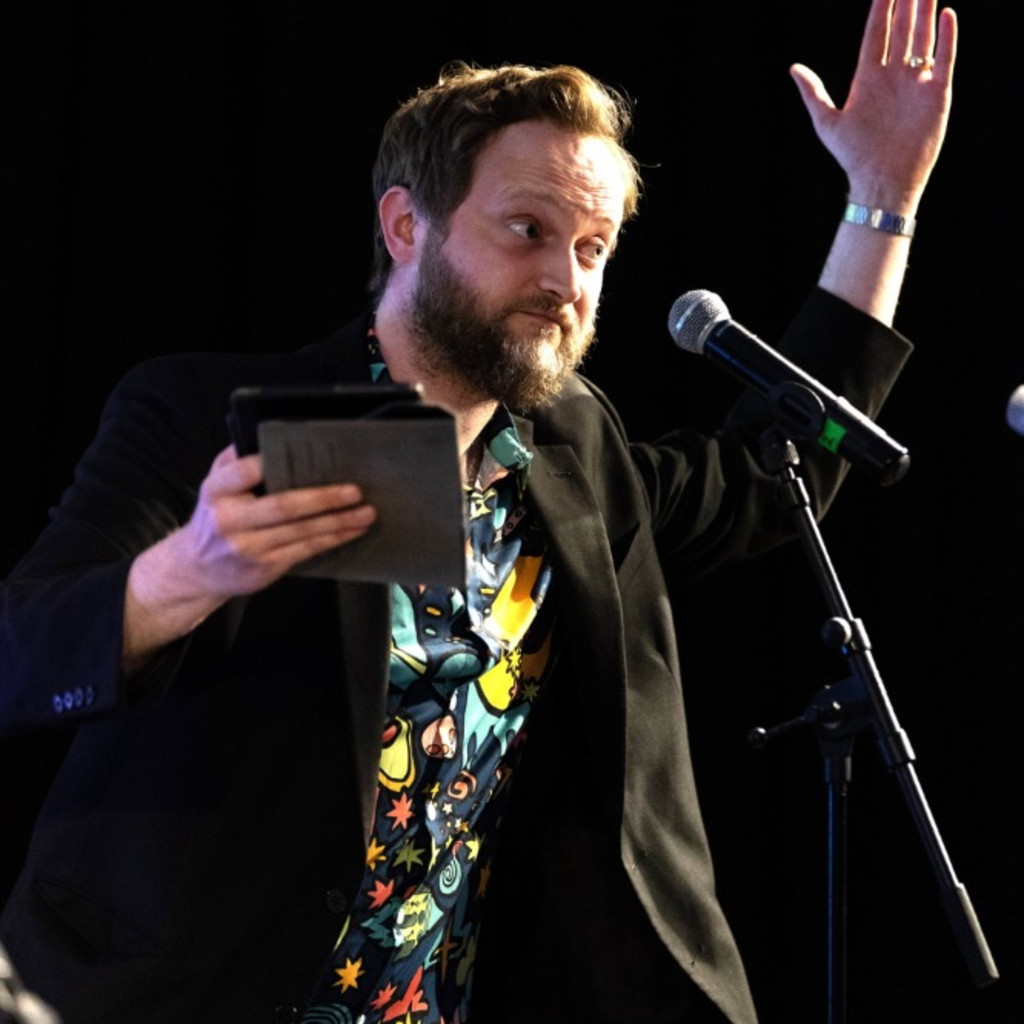 The host of the podcast