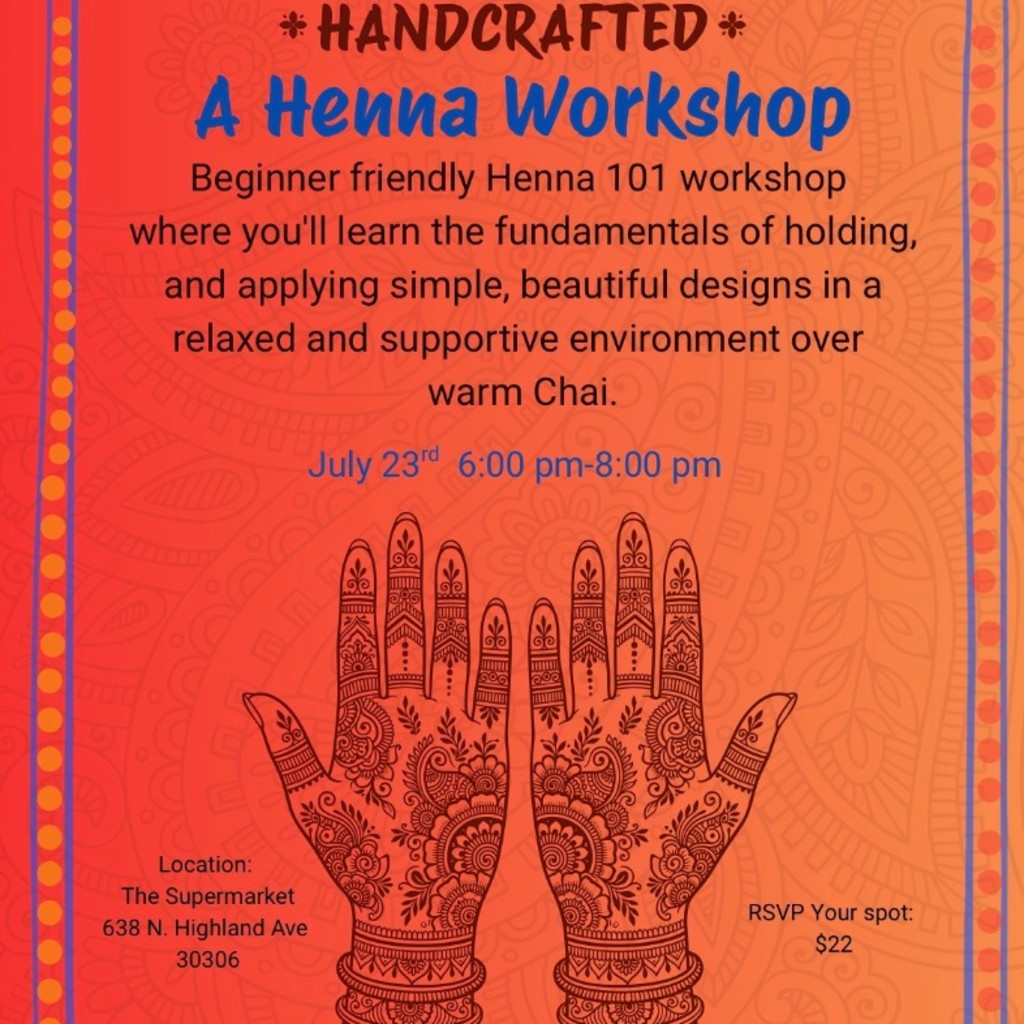 Healing Henna Workshop