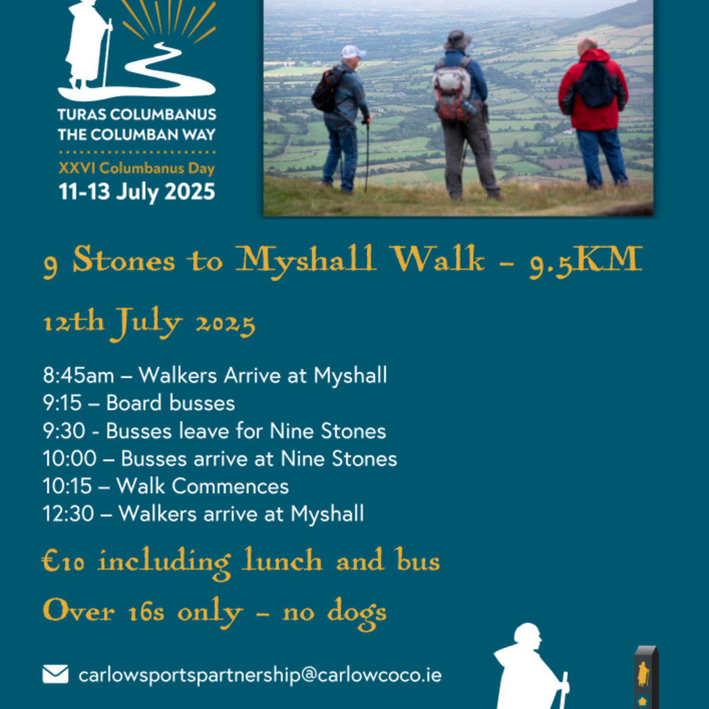 Select tickets – The Columban Way Walk 2025 – Myshall Community Centre